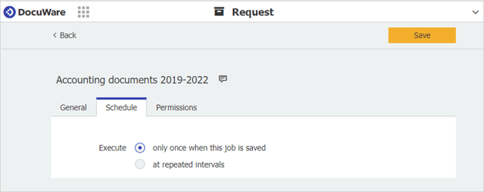 Start Request Export